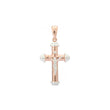 Rose Gold two tone Eastern Orthodox Russian pendant