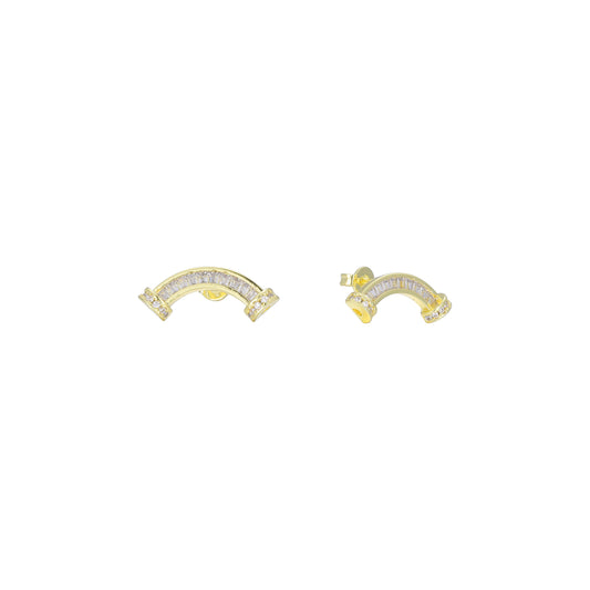 Ohrstecker mit Krone aus 14-kar?tigem Gold