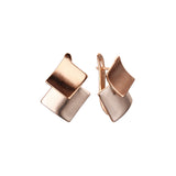 Rose Gold two tone earrings