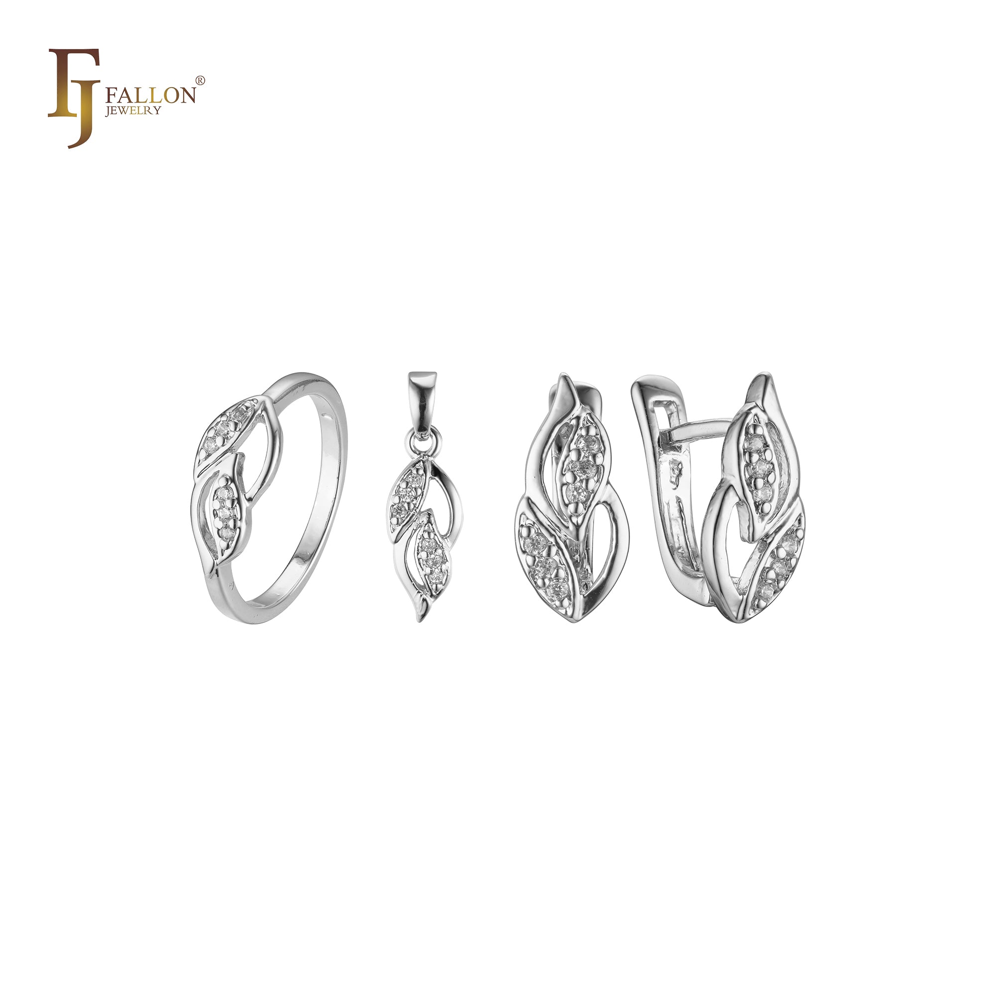Rose Gold double leaves in a leave set