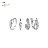 Rose Gold double leaves in a leave set