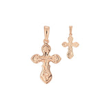 🔥 Eastern Orthodox Russian pendant in Rose Gold, White Gold plating