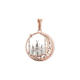 Pendant in Rose Gold two tone, 14K Gold plating colors