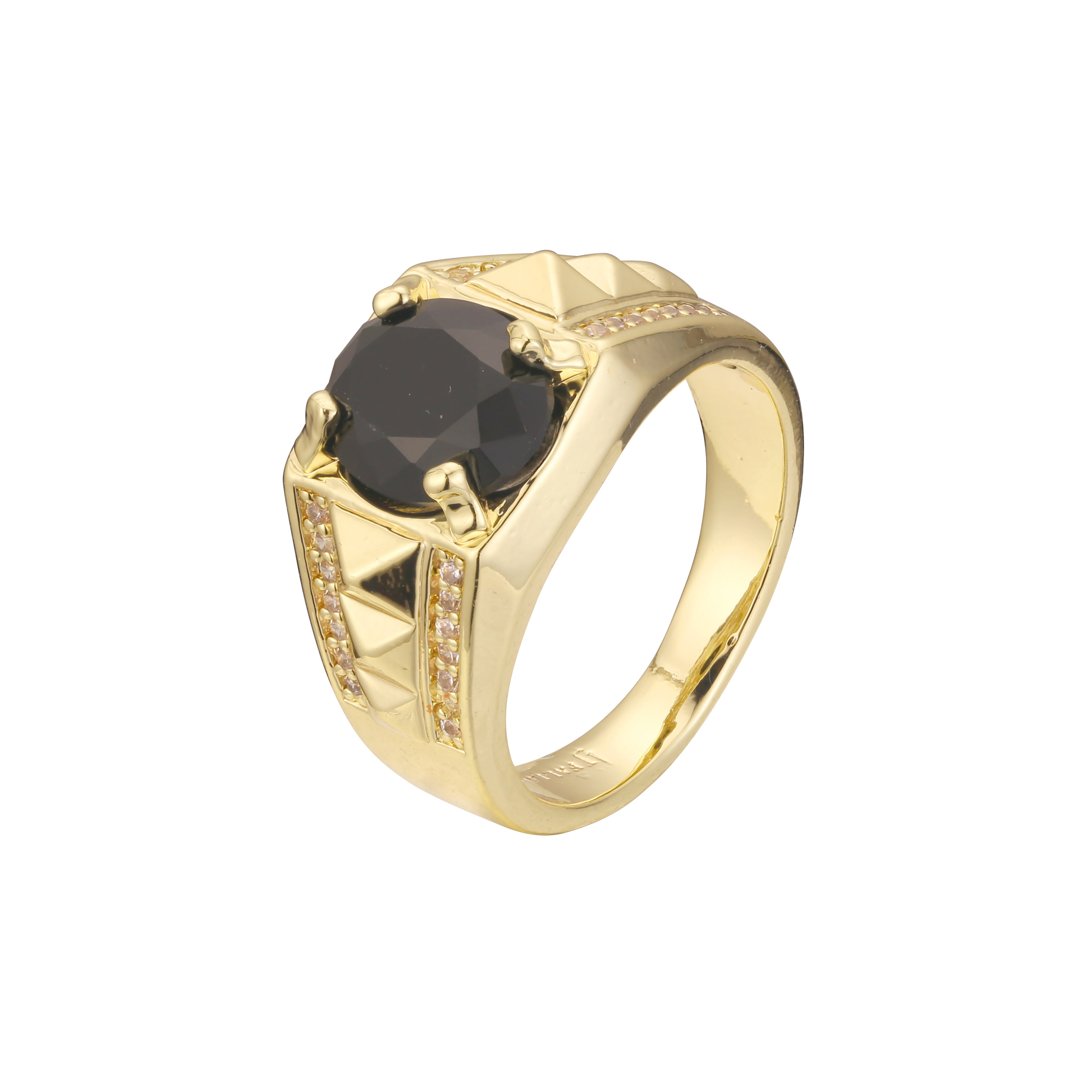 Solitaire Men’s rings in 18K Gold, 14K Gold, Rose Gold plating colors