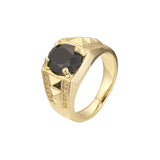 Solitaire Men’s rings in 18K Gold, 14K Gold, Rose Gold plating colors