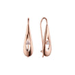 Rose Gold two tone wire hook earrings