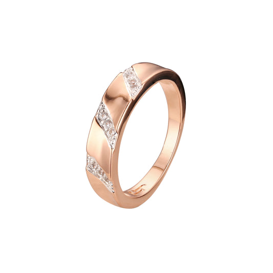 Rose Gold two tone rings