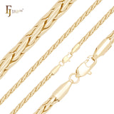 Thin Spiga wheat 14K Gold, Rose Gold chains