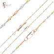 .Classic Singapore single link 14K Gold, two tone, 18K Gold chains
