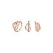 Rose Gold two tone criss-crossing set