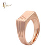 Signet flat Rose Gold men's Rings