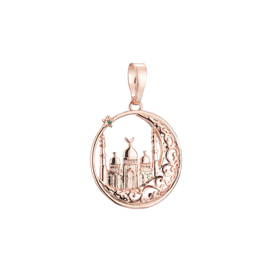 Pendant in Rose Gold two tone, 14K Gold plating colors