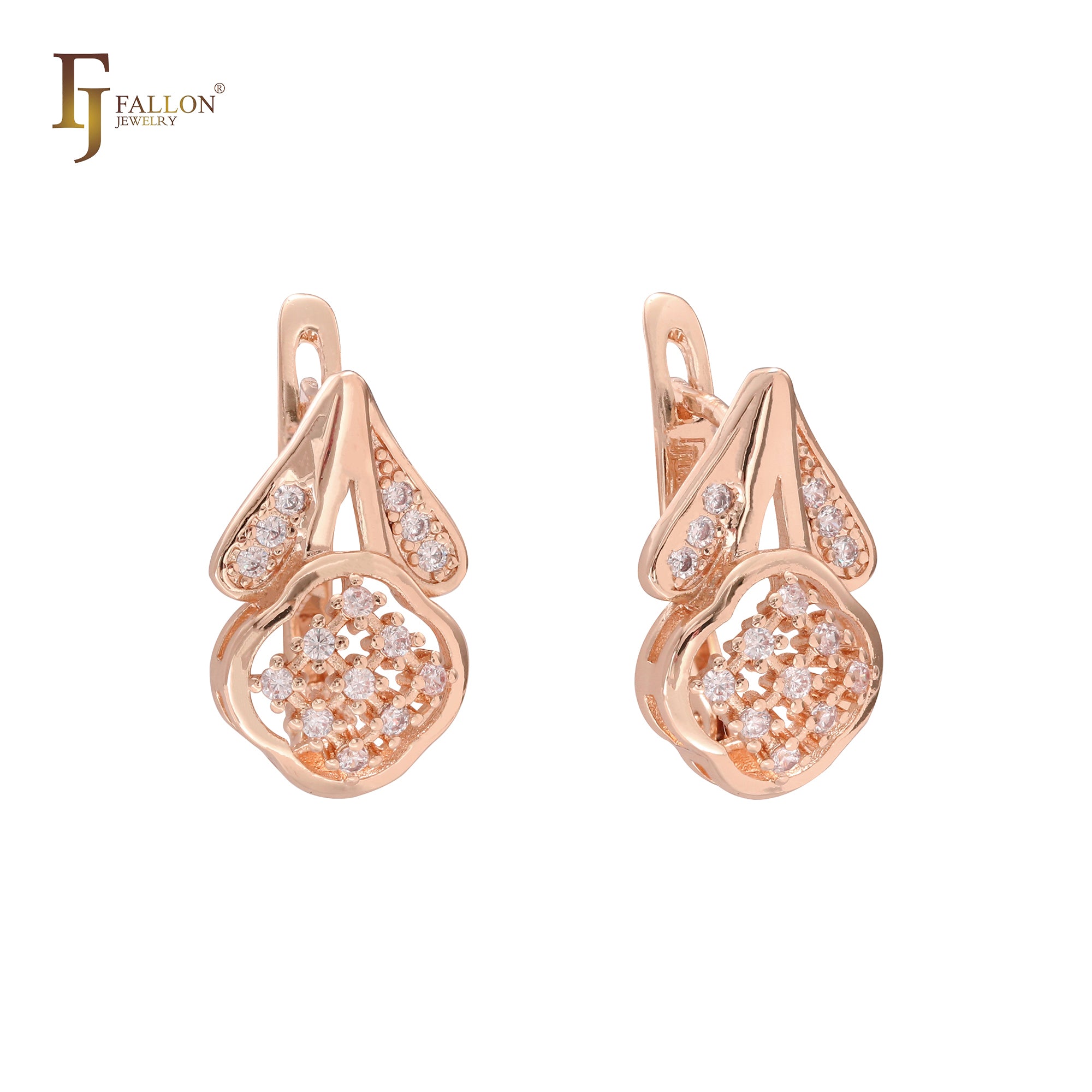 Pendientes de oro de 14 quilates.