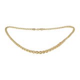 Bismark rolo link bracelets plated in 14K Gold colors