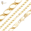 Marquise compacto elo sofisticado em ouro 14K, correntes em ouro rosa