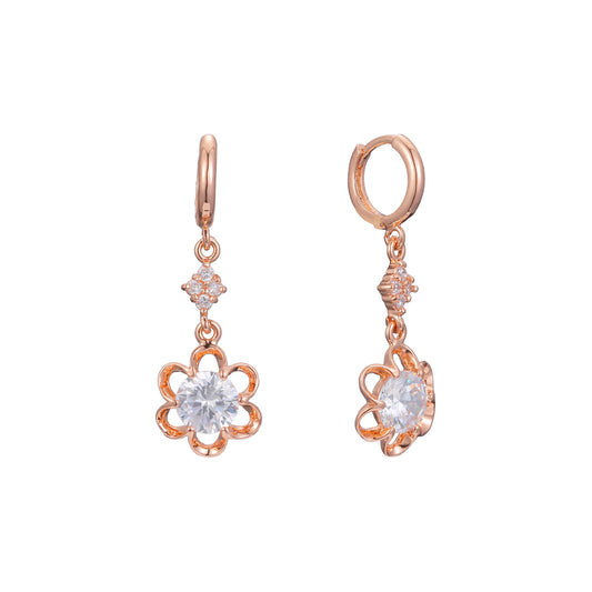 Rose Gold huggie earrings