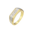 Herrenringe aus Ros¨¦gold, 14 Karat Gold, zweifarbige Beschichtung