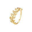 A moda deixa anéis em ouro 14K, cores banhadas a ouro rosa