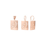 Conjunto de filigrana renascentista em ouro rosa