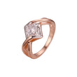 Rose Gold two tone solitaire design rings
