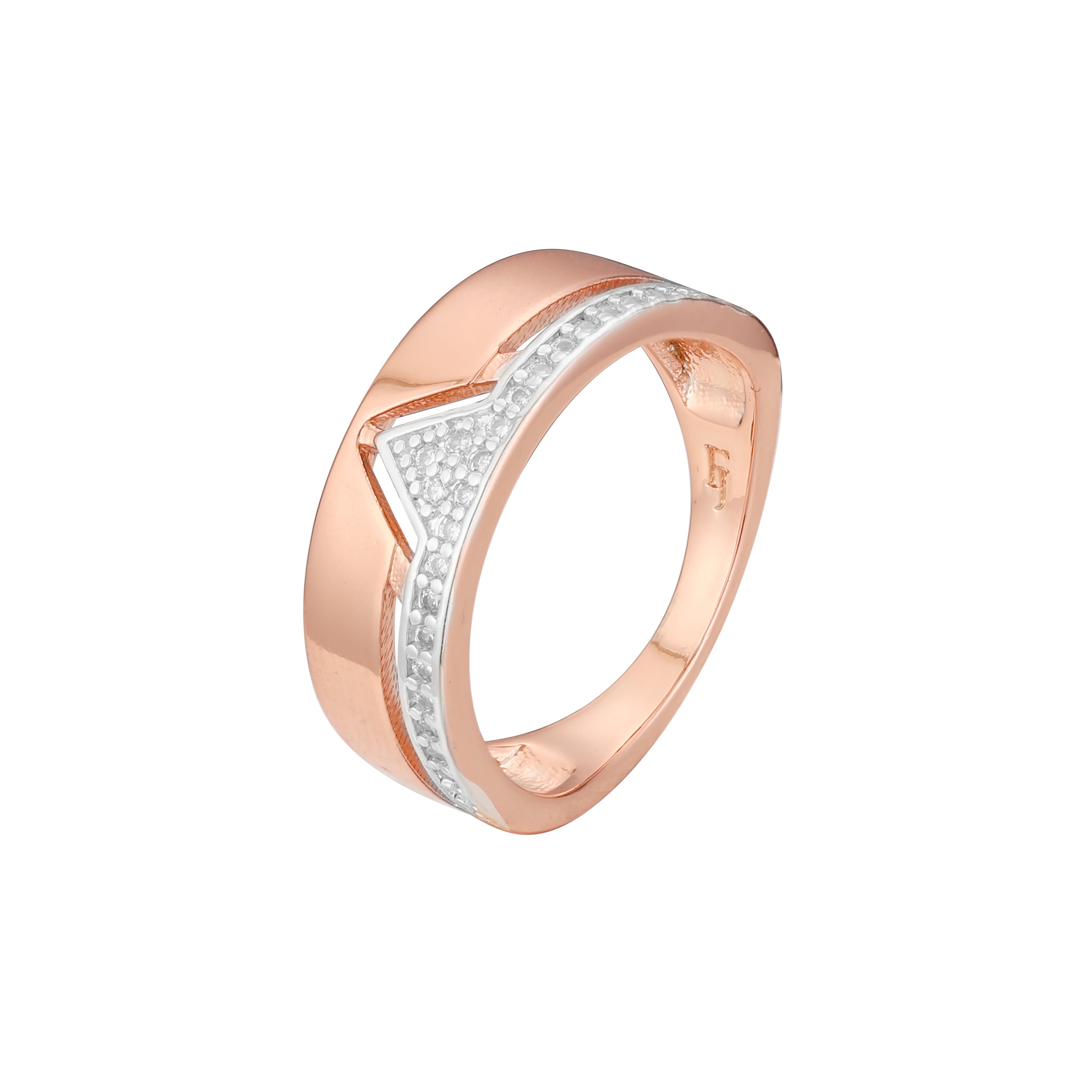 Zweifarbige Clusterringe aus Ros¨¦gold
