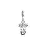 🔥 Eastern Orthodox Russian budded pendant in Rose Gold two tone, 14K Gold plating colors