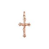 🔥 Eastern Orthodox Russian budded pendant in Rose Gold & 14K Gold plating colors