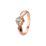 Runde Solit?rringe mit Steinen in den Beschichtungsfarben 18 Karat Gold, Wei?gold, 14 Karat Gold und Ros¨¦gold