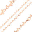 Lindas ballenas delfines elegantes Link Rose Godl Chains