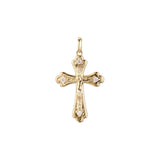Maltese Eastern Orthodox Russian pendant in 14K Gold, Rose Gold, White Gold plating colors