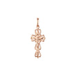 🔥 Eastern Orthodox Russian budded pendant in Rose Gold & 14K Gold plating colors