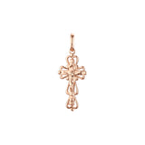 🔥 Eastern Orthodox Russian budded pendant in Rose Gold & 14K Gold plating colors