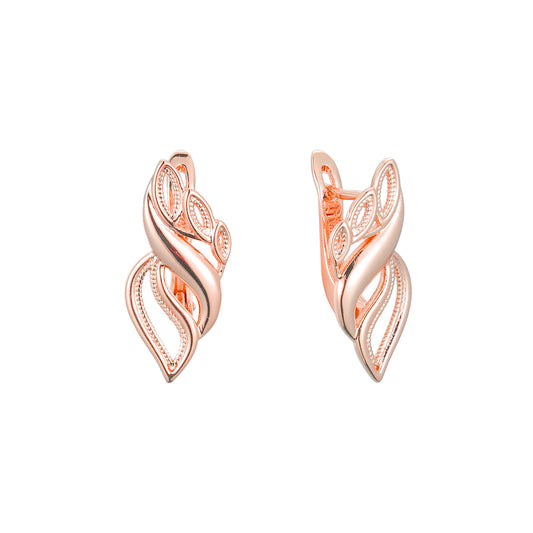 Earrings in 14K Gold, Rose Gold plating colors