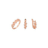Rose Gold elegant paving stones set