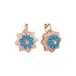 Cluster-Ohrringe mit Sonnenblumenbl¨¹ten in den Farben 14 Karat Gold, Wei?gold und Ros¨¦gold