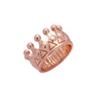 Minimalismus 14 Karat Gold, Roségold Kronenringe