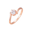 Solit?r-Halo-Ringe aus Ros¨¦gold