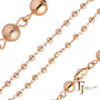 Cadenas de bolitas enchapadas en Oro de 14K, Oro Rosa