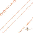 {Potential} Figaro Fancy-Kabelgliederketten mit Roségoldbeschichtung