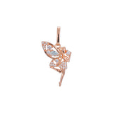 Fairy pendant in Rose Gold two tone, 14K Gold plating colors