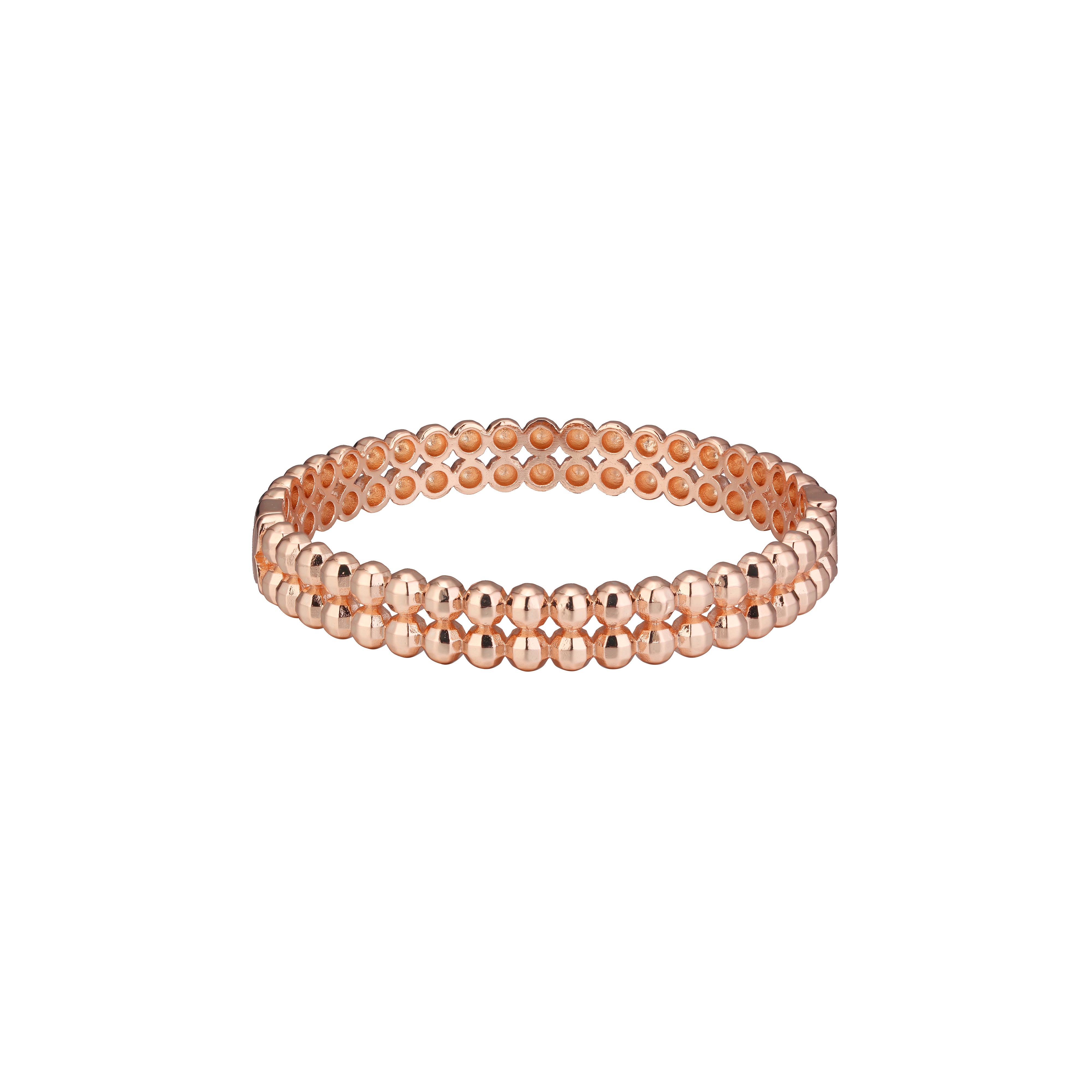 Hämatit facettierte runde lose Perlen, Edelsteine, Roségold, 14-karätiges Goldarmband