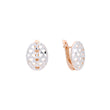 Rose Gold two tone earrings
