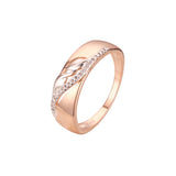 Zweifarbige Solit?r-Designringe aus Ros¨¦gold