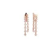 Pendientes de oro rosa