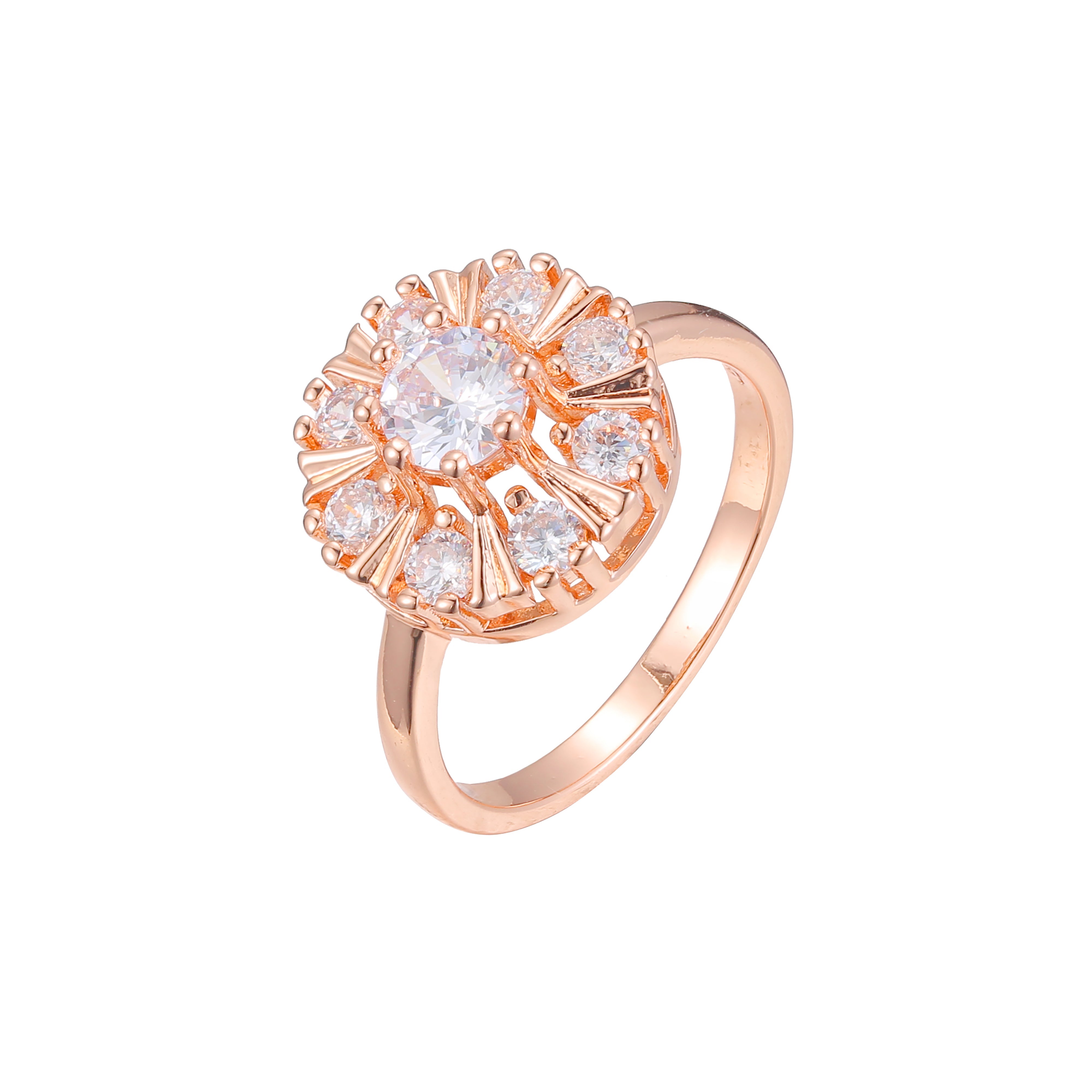 Blumenclusterringe aus 14-kar?tigem Gold, Ros¨¦gold und zweifarbiger Beschichtung