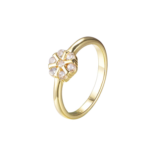 14K 金戒指，双色