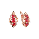 Pendientes de oro rosa