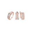Conjunto de racimo de moda de dos tonos de oro rosa