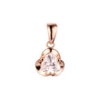 Solitär-Anhänger mit buntem Zirkonia 14 Karat Gold, Roségold, Weißgold