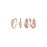 Rose Gold double leaves in a leave set
